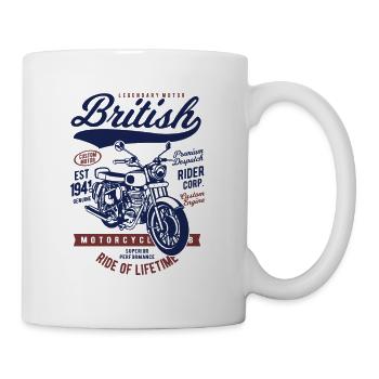 British Motorcycle - Tasse - Weiß - Rechts