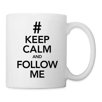 Keep Calm And Follow Me - Mug blanc - blanc - Droite