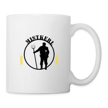 Bauer Landwirt Mistkerl lustige Geschenkidee - Tasse - Weiß - Rechts