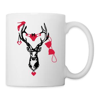 Wiesn Hirsch / / Junggesellenabschied - Tasse - Weiß - Rechts