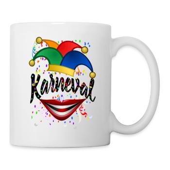 Karneval - Tasse - Weiß - Rechts