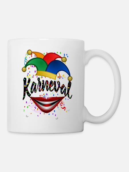 Karneval - Tasse - Weiß