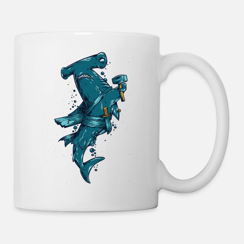 requin - Mug blanc - blanc