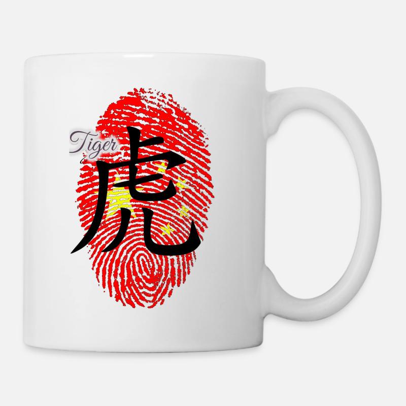 Tiger chinois - Mug blanc - blanc