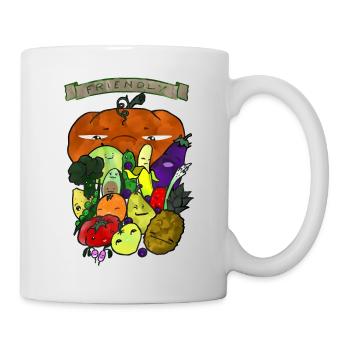 5 fruits et légumes - Mug blanc - blanc - Droite