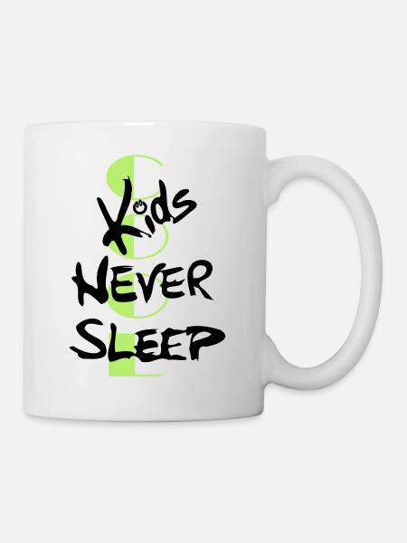 cool kids never sleep - Mug - white
