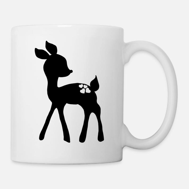 Rehkitz - Tasse - Weiß