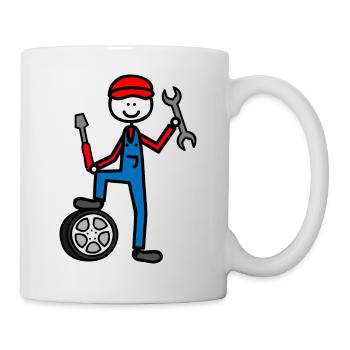 Mécanicien - Mug blanc - blanc - Droite