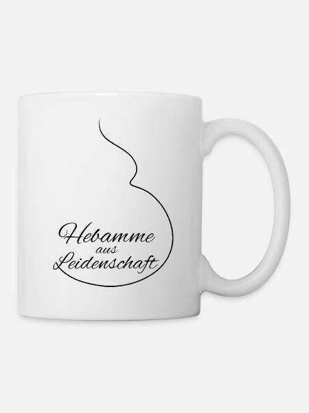 Hebamme aus Leidenschaft - Tasse - Weiß