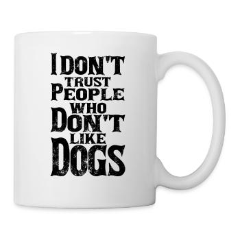chiens aiment - Mug blanc - blanc - Droite