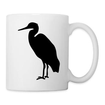 Storch Watvogel - Tasse - Weiß - Rechts