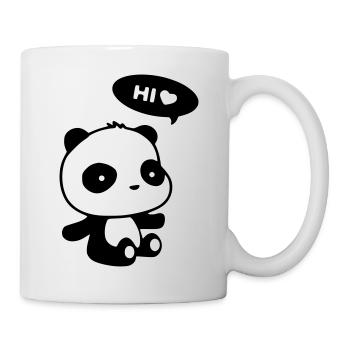 Panda Hi - Mug - white - Right