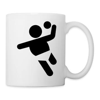 Baby Handball tshirt - Tasse - Weiß - Rechts