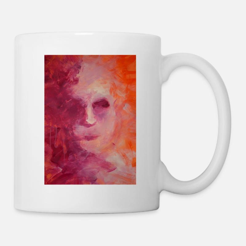 Original Kunstdruck "Harlequin" - Tasse - Weiß