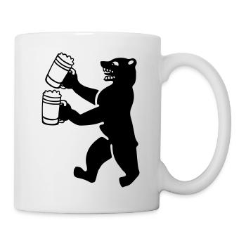 berlin bear german beer funny humor - Mug - white - Right