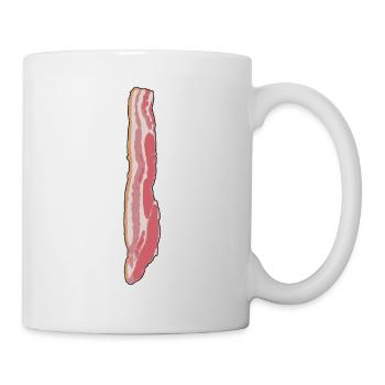 Bacon ham tie gift idea with humor - Mug - white - Right