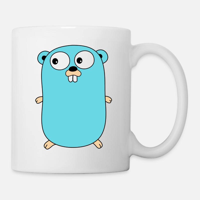 Golang - Gopher - Tasse - Weiß