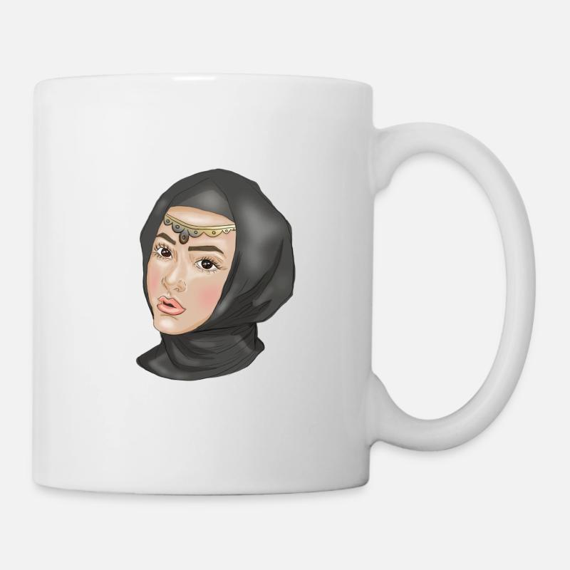 Fille musulmane - Mug blanc - blanc