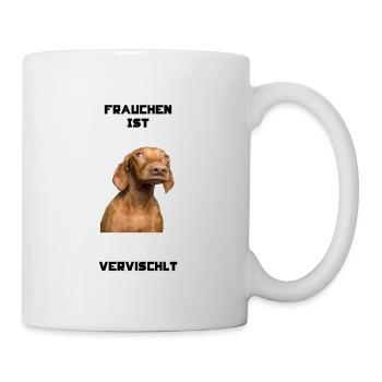 Vervischlt-Vizsla-Hund-Haustier-Liebling-Schatz - Tasse - Weiß - Rechts