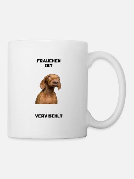 Vervischlt-Vizsla-Hund-Haustier-Liebling-Schatz - Tasse - Weiß