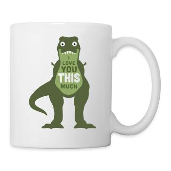 Dinosaurier - Tasse - Weiß - Rechts