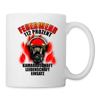 pompiers - Mug blanc - blanc - Droite