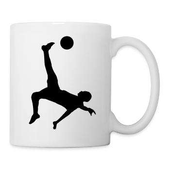 soccer male plain de - Tasse - Weiß - Rechts