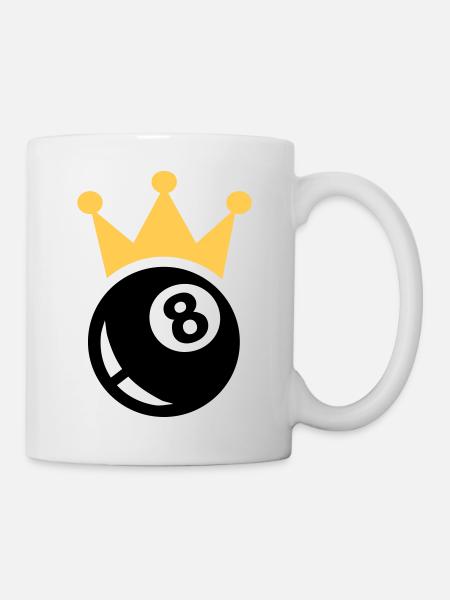 Billard - Tasse - Weiß