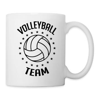 Équipe de volleyball - Mug blanc - blanc - Droite