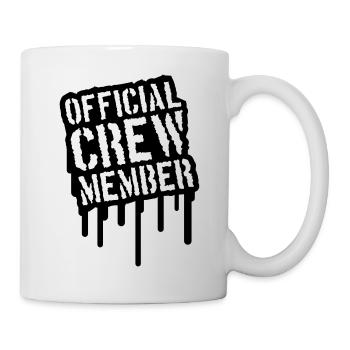 Official Crew Member Stamp Design - Mug blanc - blanc - Droite