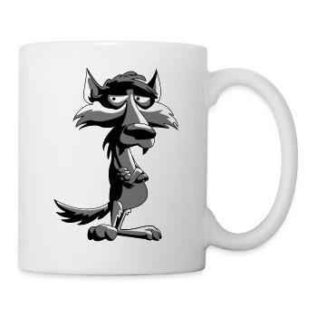 Wolf - Tasse - Weiß - Rechts