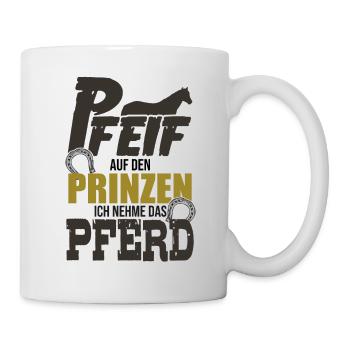 « Sifflement sur le prince » - Mug blanc - blanc - Droite