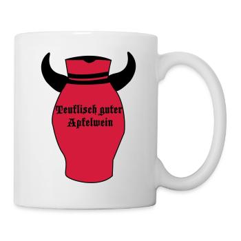 Teuflisch guter Apfelwein - Bembel Teufel - Tasse - Weiß - Rechts