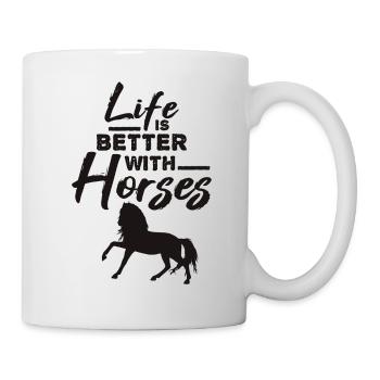 Pferd Pferdespruch - Tasse - Weiß - Rechts