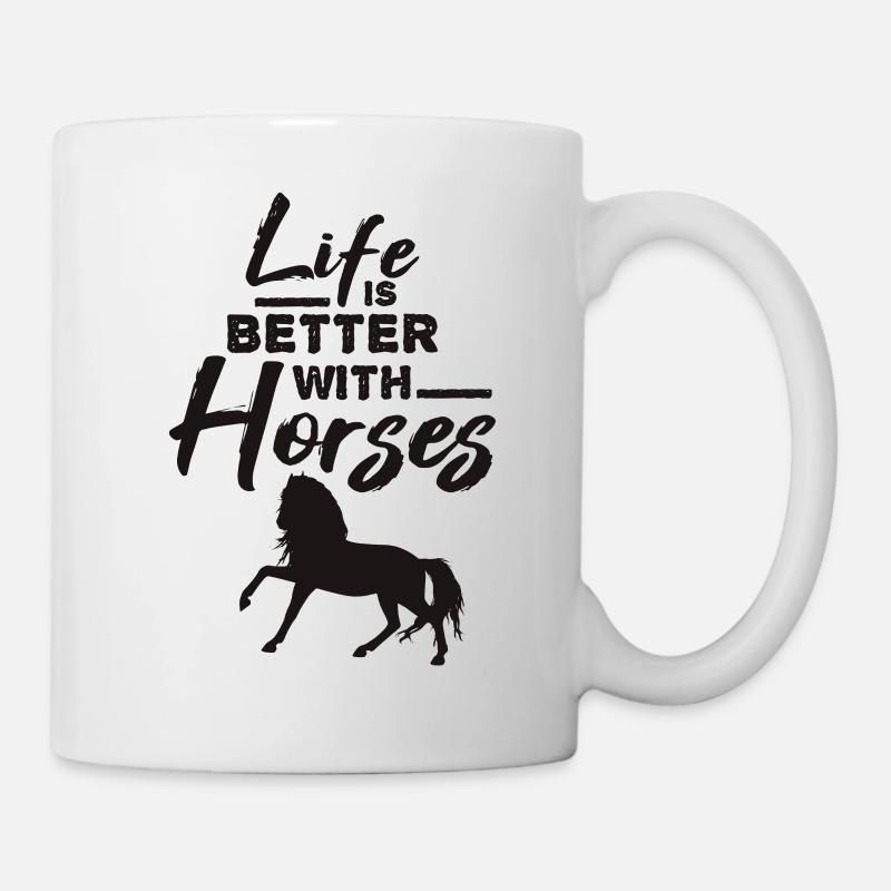 Pferd Pferdespruch - Tasse - Weiß