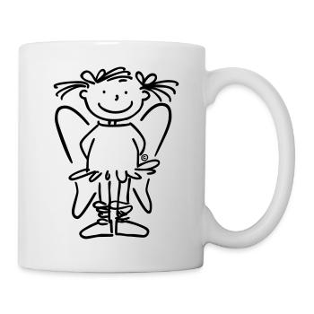 Einfach Schutzengel Ballett-Annett - Tasse - Weiß - Rechts