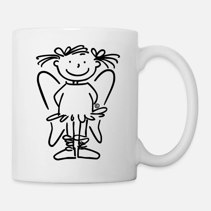 Einfach Schutzengel Ballett-Annett - Tasse - Weiß