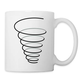 Symbol Fülle "Spiralen Trichter" - Tasse - Weiß - Rechts