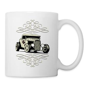 US Old Car - Tasse - Weiß - Rechts