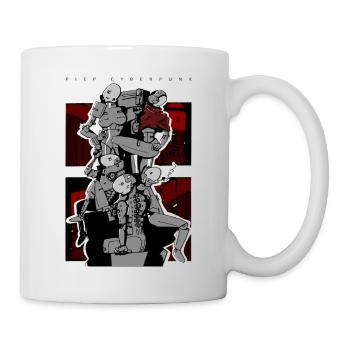 Säule oder Piep - Tasse - Weiß - Rechts