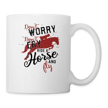 Horse horse saying - Mug - white - Right