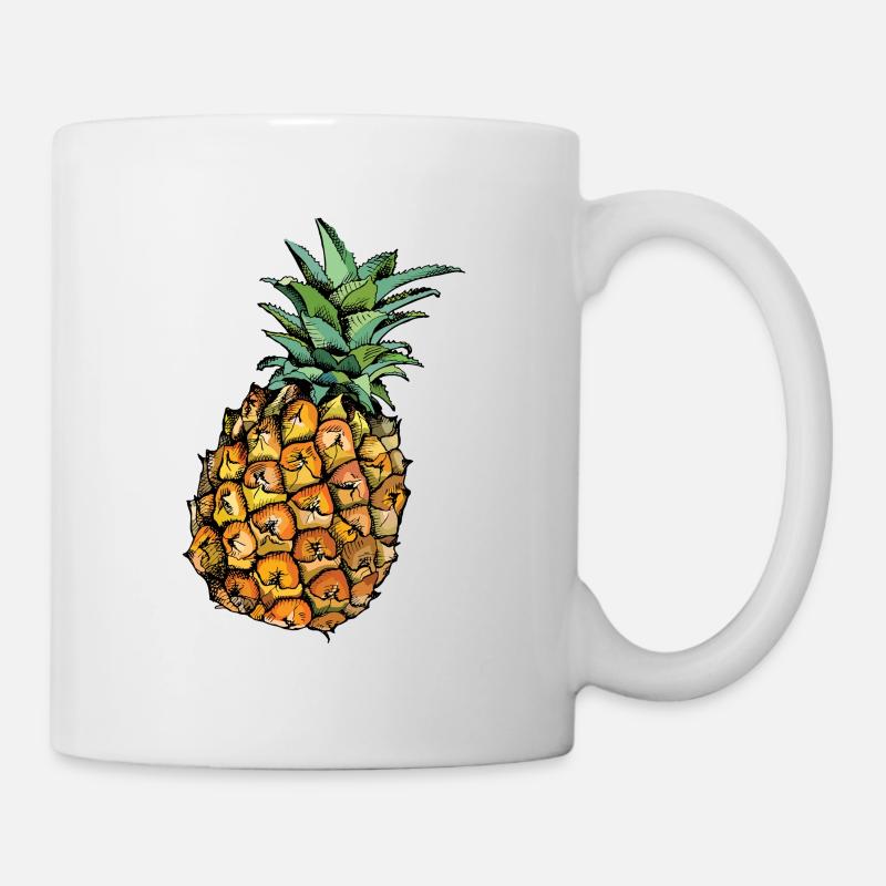 Ananas - Tasse - Weiß