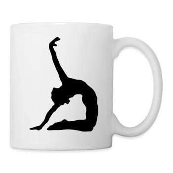 Kunstturnen Bodenturnen Turnerin - Tasse - Weiß - Rechts