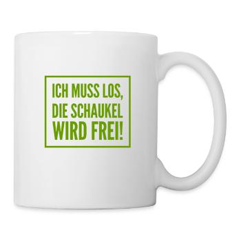 Verabschiedung auf dem Spielplatz - Tasse - Weiß - Rechts