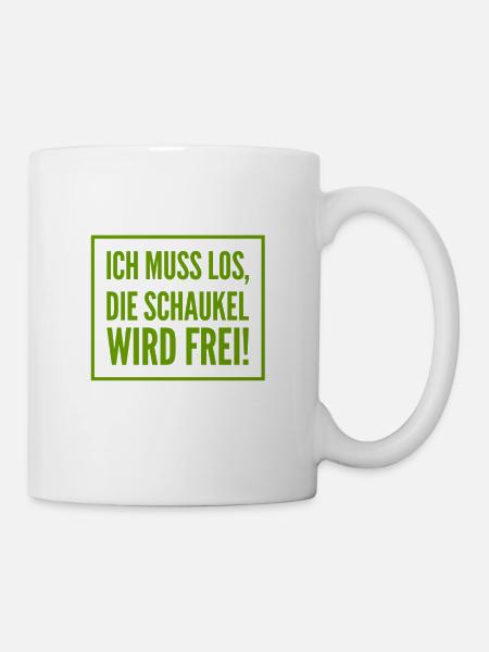 Verabschiedung auf dem Spielplatz - Tasse - Weiß