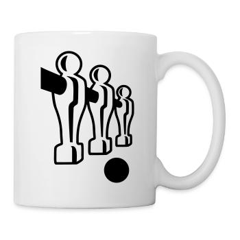 Tischkicker - Tasse - Weiß - Rechts