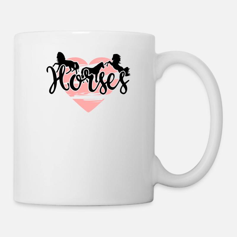 Chevaux CHEVAUX - Mug blanc - blanc