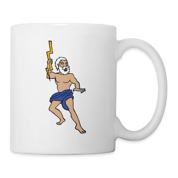 Zeus Jupiter mythologischer Gott des griechischen - Tasse - Weiß - Rechts