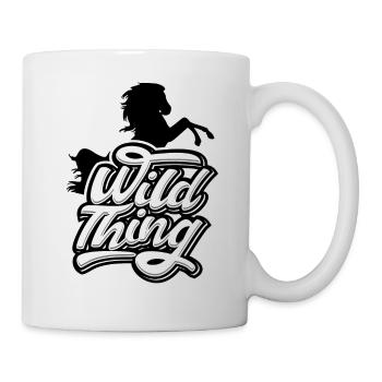 Pferde- Wild Thing - Tasse - Weiß - Rechts