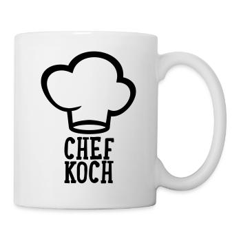 Chefkoch - Cheköchin - Tasse - Weiß - Rechts